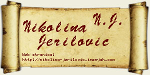 Nikolina Jerilović vizit kartica